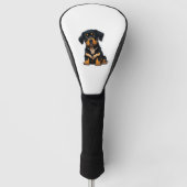 Couvre-club De Golf Cute Rottweiler - Cadeaux pour les propriétaires d (Devant)