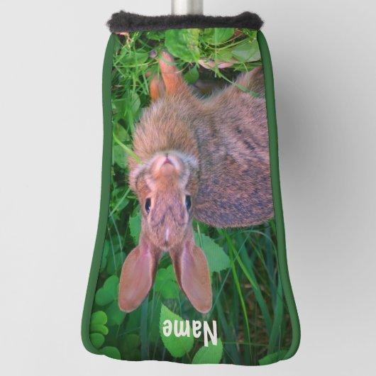Couvre-club De Golf Cute Wild Brown lapin Animal personnalisé (Tourné à 90°)
