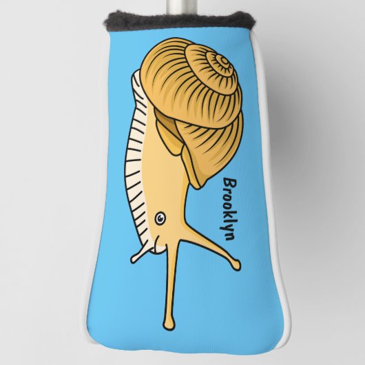 Couvre-club De Golf Cute yellow snail cartoon (Tourné à 90°)