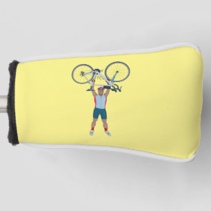 Couvre-club De Golf Cycliste Levage d'un vélo
