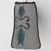 Couvre-club De Golf Cygnes sur le lac (Tourné à 90°)