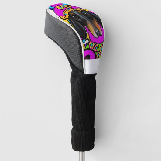 COUVRE-CLUB DE GOLF DACHSHING (Incliné)