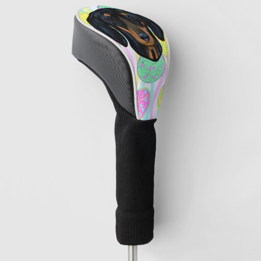 COUVRE-CLUB DE GOLF DACHSHING (Incliné)