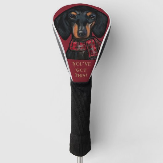 COUVRE-CLUB DE GOLF DACHSHUND (Devant)