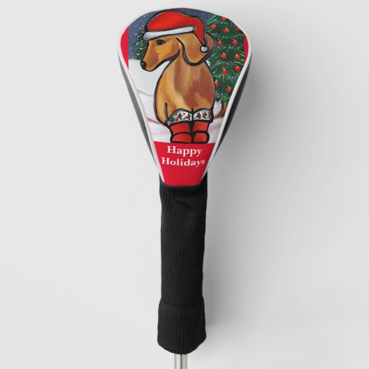 Couvre-club De Golf Dachshund rouge    (Devant)