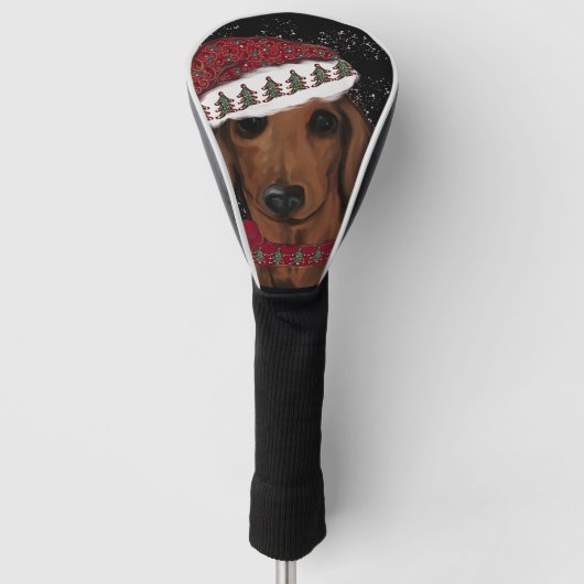 Couvre-club De Golf Dachshund Rouge (Devant)