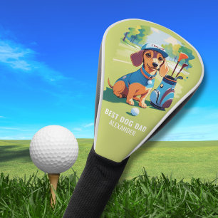 Couvre-club De Golf Dachshund Saucisse Chien Golfeur Monogramme Nom