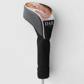 Couvre-club De Golf Dad Established Black Photo (Incliné)