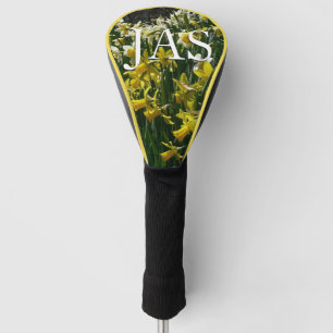 Couvre-club De Golf Daffodiles jaunes et blancs Fleurs de printemps