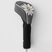 Couvre-club De Golf Daisy tendance avec gris et jaune (Incliné)