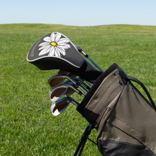 Couvre-club De Golf Daisy tendance avec gris et jaune (In Situ)