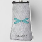 Couvre-club De Golf Damas de libellule turquoise (Tourné à 90°)