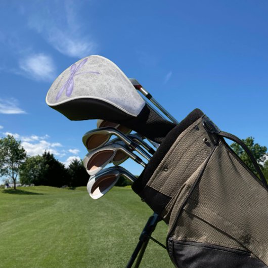 Couvre-club De Golf Damas de libellule violette