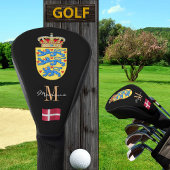 Couvre-club De Golf Danemark, Drapeau Danois Monogramme Clubs De Golf