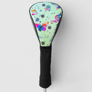 Couvre-club De Golf Danse de Musique de Couleurs sur Vert