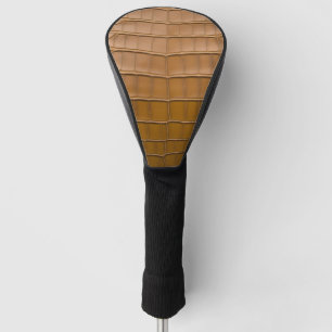 Couvre-club De Golf Décor du Motif Tan Alligator