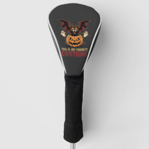 Couvre-club De Golf Déguisement Halloween Monstre Citrouille Gothique