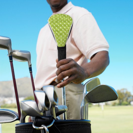 Couvre-club De Golf Délice pois vert