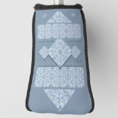 Couvre-club De Golf Dentelle en céramique bleu clair (Tourné à 90°)