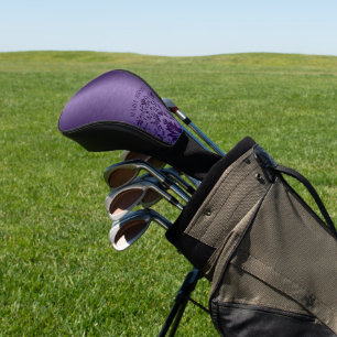 Couvre-club De Golf Dentelle violette en aluminium brossé métallisé vi