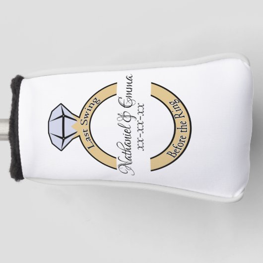 Couvre-club De Golf Dernier Tour de Manège Avant le Mariage, Enterreme (Devant)