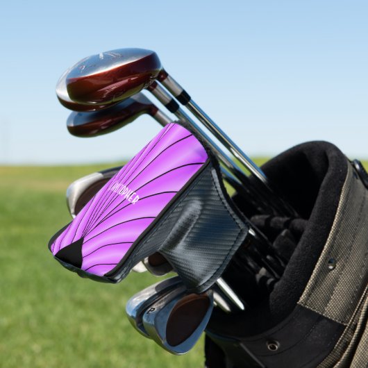 Couvre-club De Golf Design Art Déco violet (In Situ)