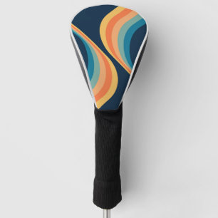 Couvre-club De Golf Design coloré d'ailes de style rétro