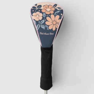 Couvre-club De Golf Design de fleurs personnalisé Couverture de tête d