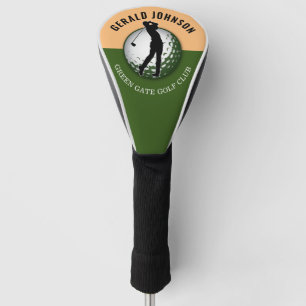 Couvre-club De Golf Design minimaliste élégant de Golfeur