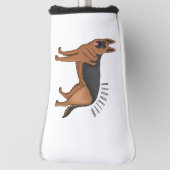 Couvre-club De Golf dessin de berger allemand (Tourné à 90°)