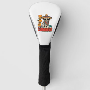 Couvre-club De Golf Dessin de conception de gravure vintage de chapeau