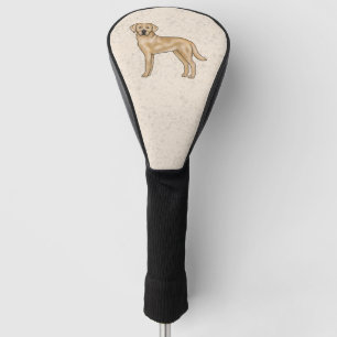 Couvre-club De Golf Dessin de Labrador Retriever Jaune Chien de Dessin