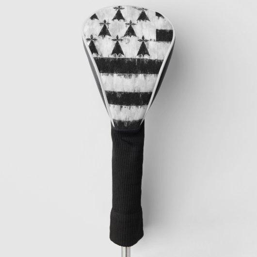 Couvre-club De Golf Dessin de peinture à l'huile bretonne (Devant)