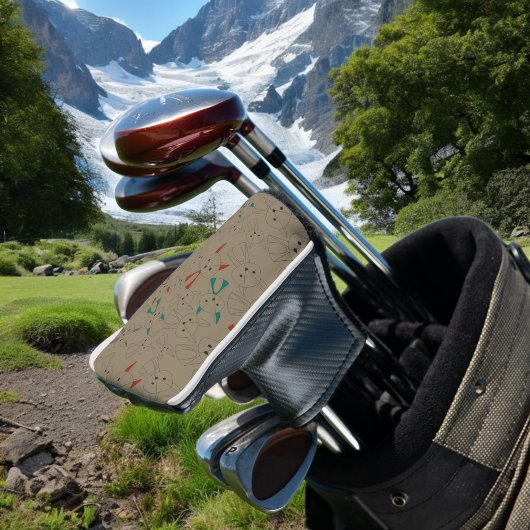 Couvre-club De Golf Dessin en mode foncé Fox