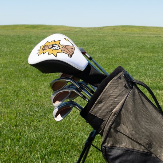 Couvre-club De Golf dessin mignon lion enfants retro safari jungle ani (In Situ)