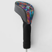 Couvre-club De Golf Dessin moderne de peintures (Incliné)
