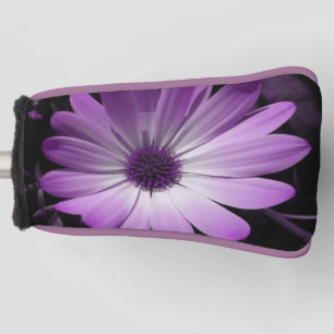 Couvre-club De Golf Dessus de golf de la Fleur de marguerite violette