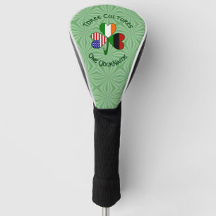 Couvre-club De Golf Diaspora africain Américain irlandais Trèfle Perso