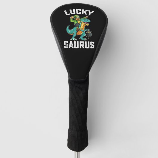 Couvre-club De Golf Dinosaure Lucky Saurus T Rex Saint-Patrick (Devant)