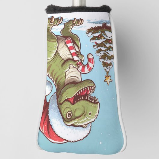 Couvre-club De Golf Dinosaure sucre de canne de Noël mignon (Tourné à 90°)