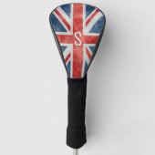 Couvre-club De Golf Distressed Drapeau britannique monogramme (Devant)