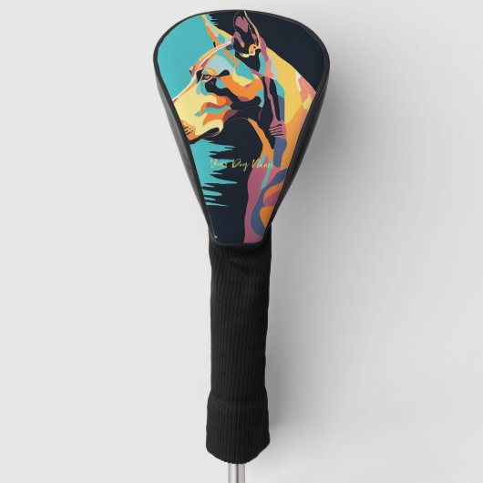 Couvre-club De Golf Doberman Dog 001 - Bruno Pokopen (Devant)