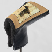 Couvre-club De Golf Dobermann en roseaux secs peignant l'image (Devant 3/4)