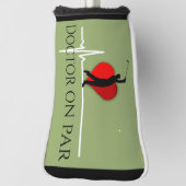 Couvre-club De Golf Docteur golfeur ékg ligne coeur (Tourné à 90°)