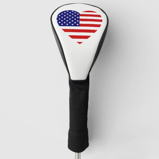 Couvre-club De Golf Document Heartflag USA (Devant)