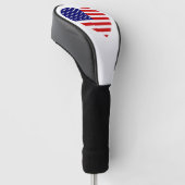 Couvre-club De Golf Document Heartflag USA (Incliné)