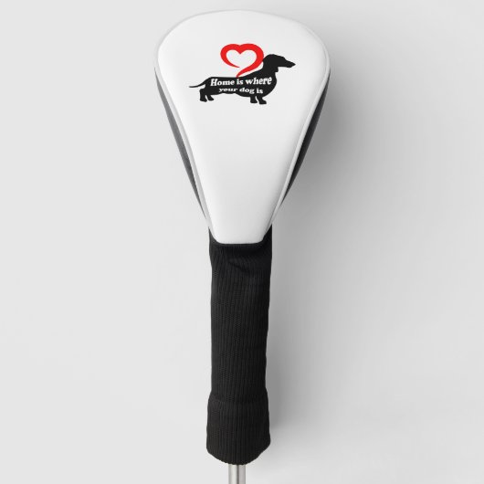 Couvre-club De Golf Dog home (Devant)