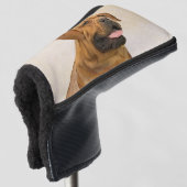 Couvre-club De Golf Dogue de Bordeaux Peinture - Cute Original Chien A (Devant 3/4)