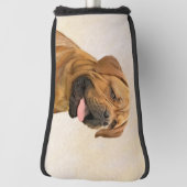 Couvre-club De Golf Dogue de Bordeaux Peinture - Cute Original Chien A (Tourné à 90°)