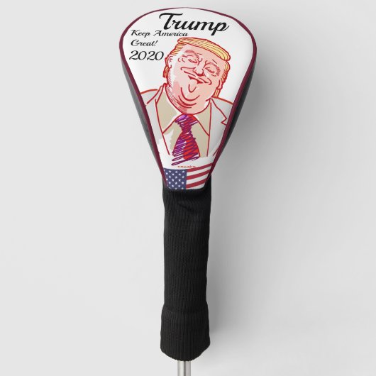 Couvre-club De Golf Donald Trump - 2020 - Keep America Great! (Devant)